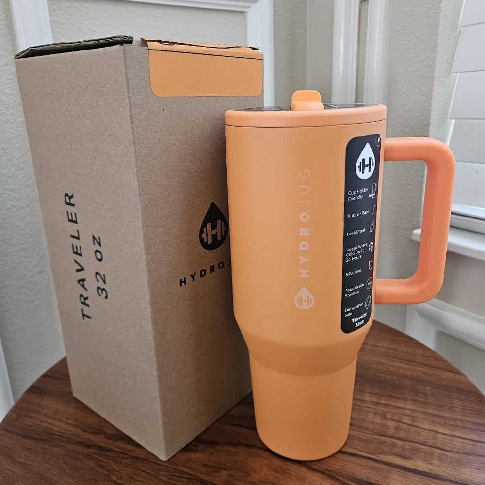 HydroJug Tangerine Traveler 32OZ